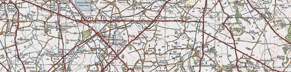 Old map of Summerhill in 1921