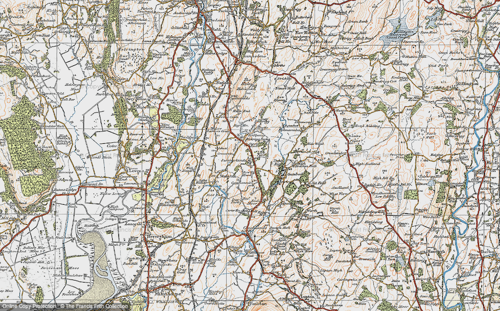 Old Map of Summerlands, 1925 in 1925