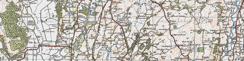 Old map of Summerlands in 1925