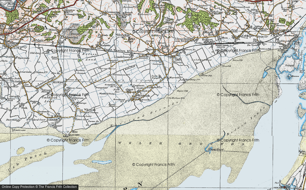 Old Map of Summerleaze, 1919 in 1919