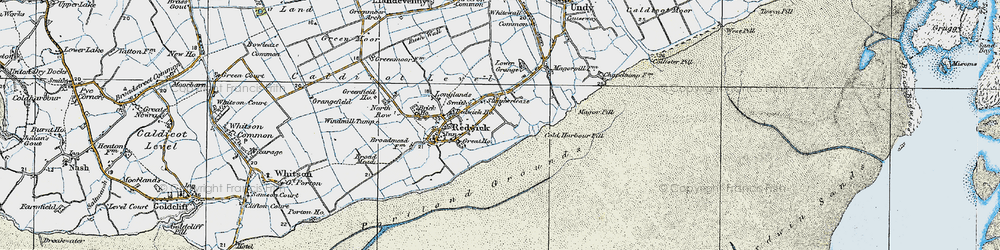 Old map of Summerleaze in 1919