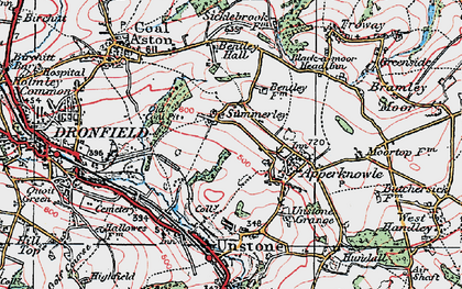 Old map of Summerley in 1923