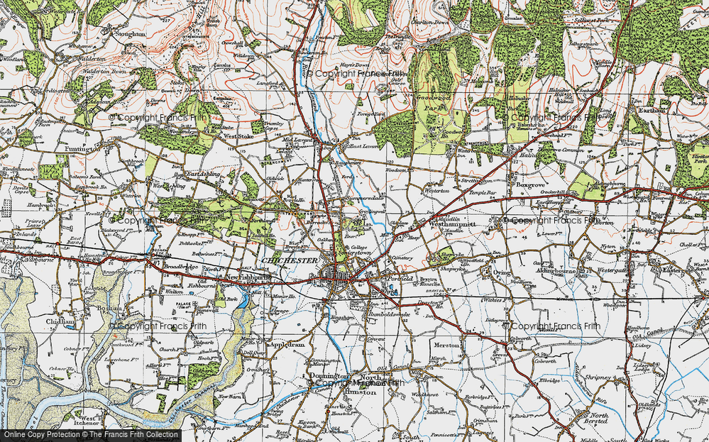 Old Map of Summersdale, 1919 in 1919