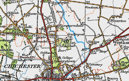 Old map of Summersdale in 1919