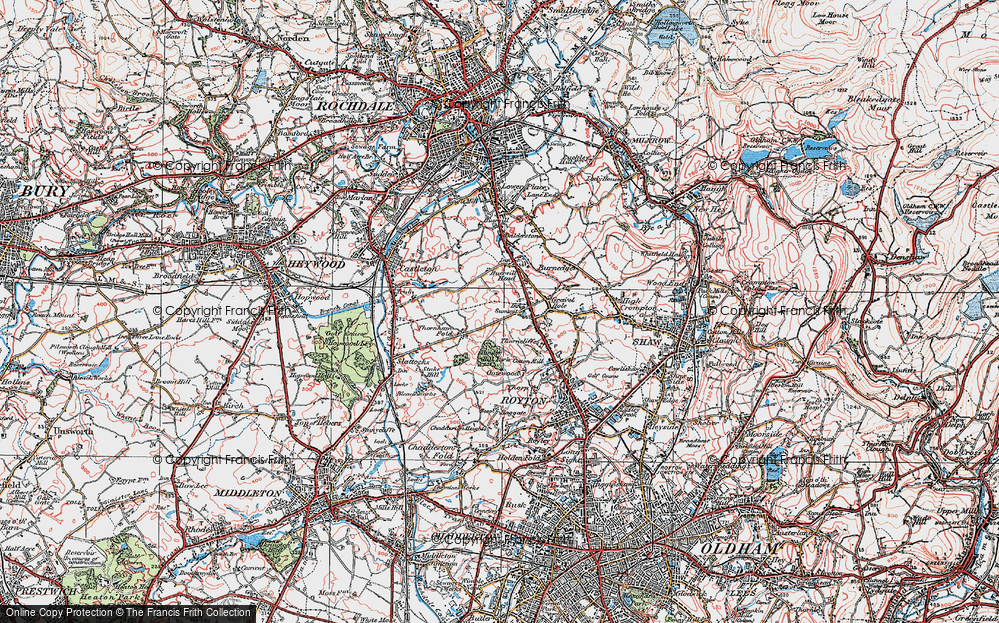 Old Map of Summit, 1924 in 1924
