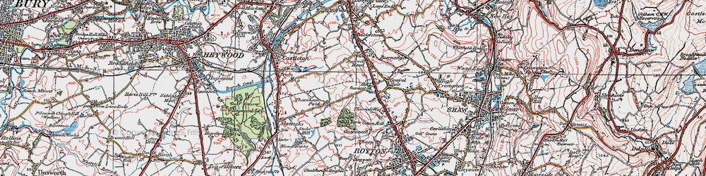Old map of Summit in 1924