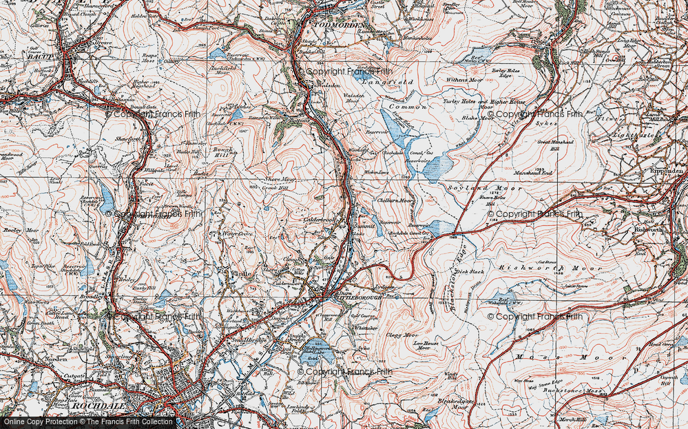 Old Map of Summit, 1925 in 1925