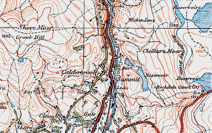 Old map of Summit in 1925