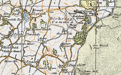 Old map of Sunbrick in 1924