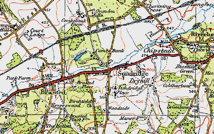 Old map of Sundridge in 1920