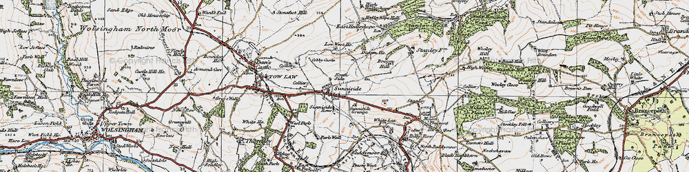Old map of Sunniside in 1925
