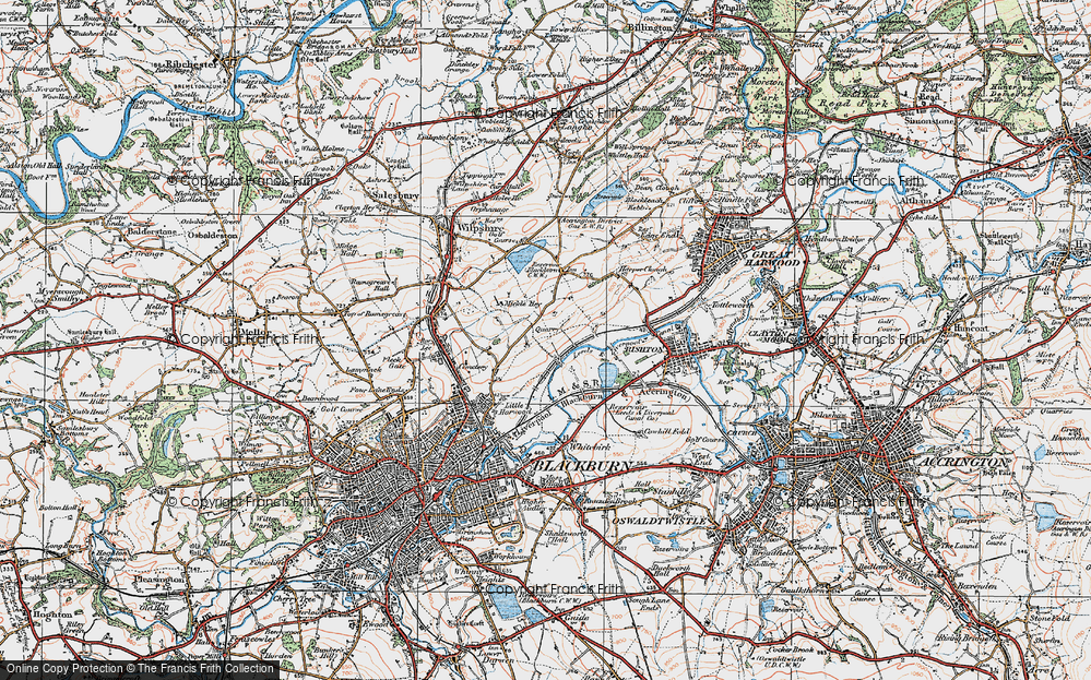 Old Map of Sunny Bower, 1924 in 1924