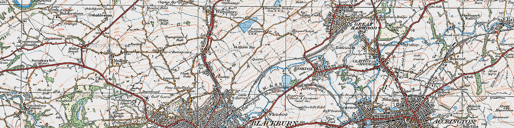 Old map of Sunny Bower in 1924