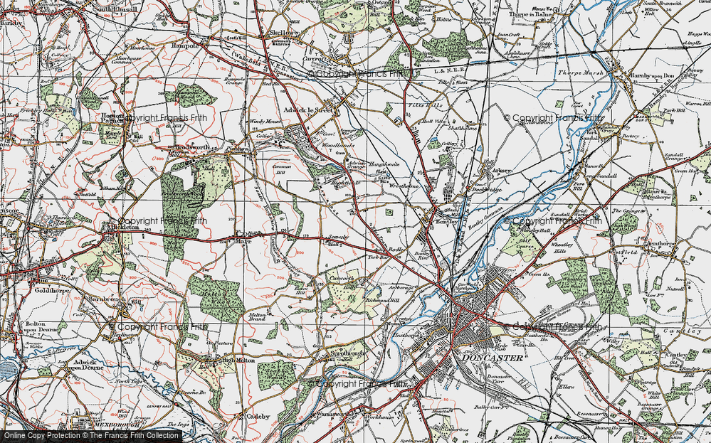 Old Map of Sunnyfields, 1923 in 1923