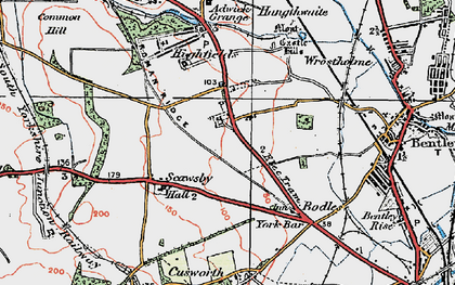 Old map of Sunnyfields in 1923