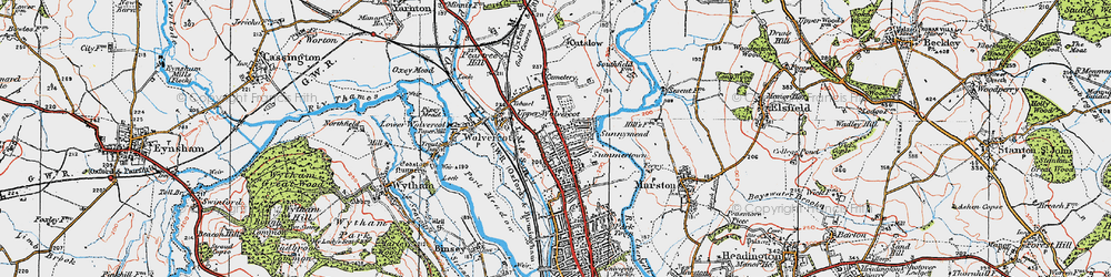 Old map of Sunnymead in 1919