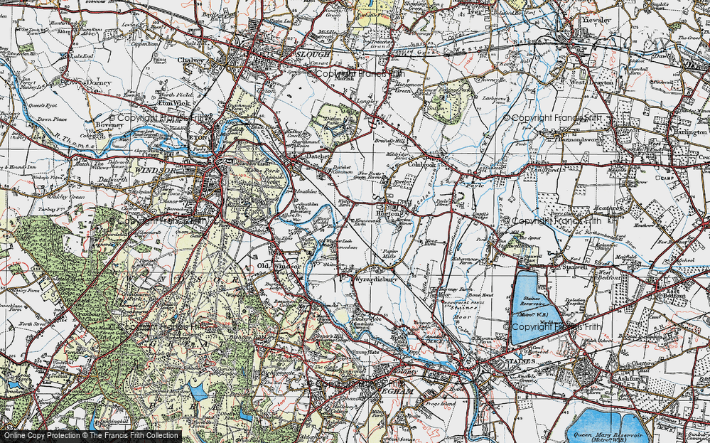 Old Map of Sunnymeads, 1920 in 1920