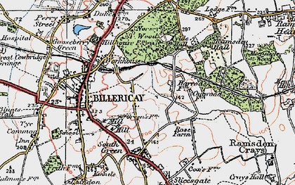 Old map of Sunnymede in 1920