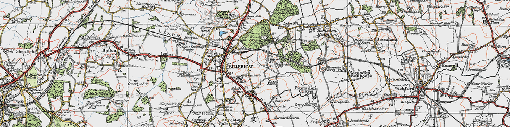 Old map of Ramsden Hall School in 1920