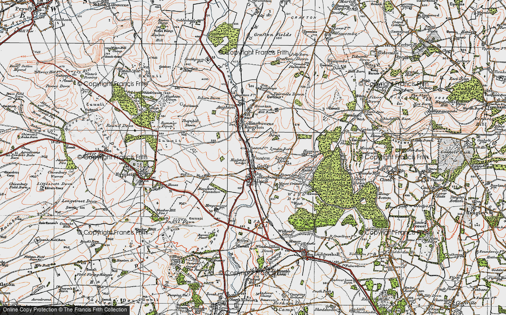 Old Map of Sunton, 1919 in 1919