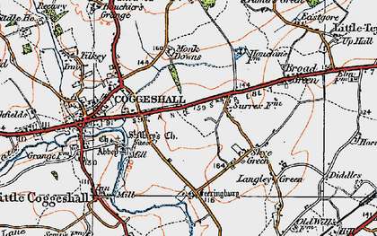 Old map of Surrex in 1921