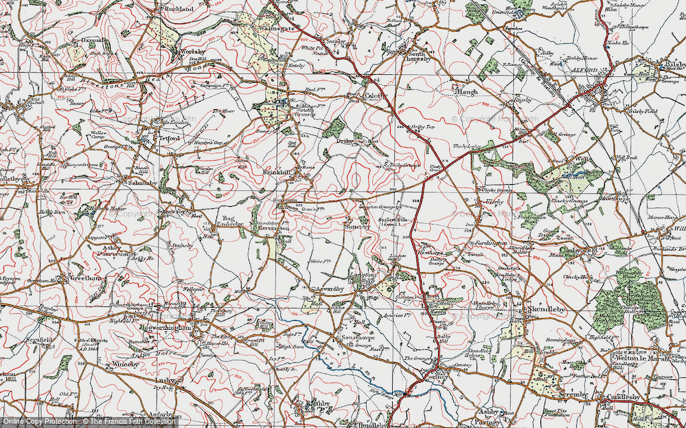 Old Map of Sutterby, 1923 in 1923