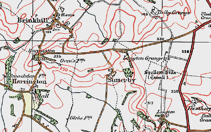 Old map of Sutterby in 1923