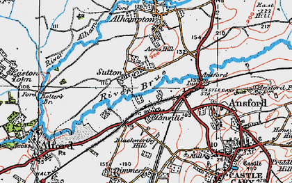 Old map of Sutton in 1919