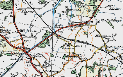 Old map of Sutton in 1921