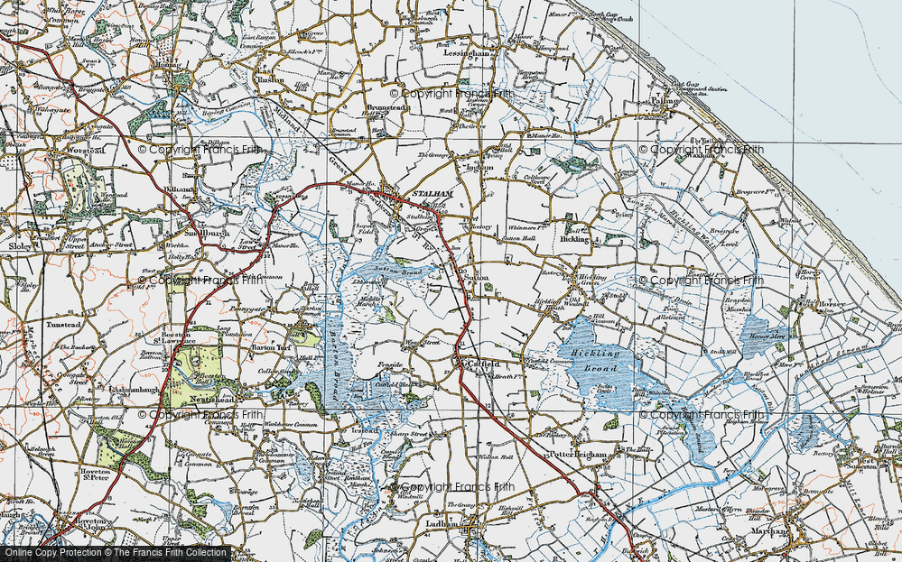 Historic Ordnance Survey Map Of Sutton 1922 Francis Frith   Sutton 1922 Pop843131 Large 