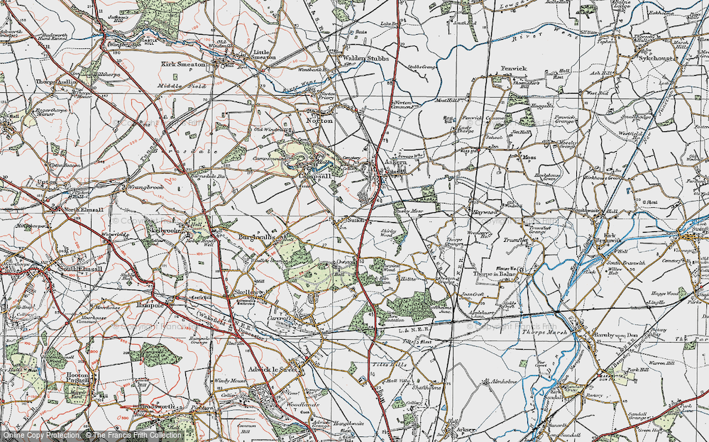 Old Map of Sutton, 1923 in 1923