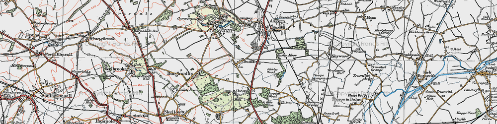 Old map of Sutton in 1923