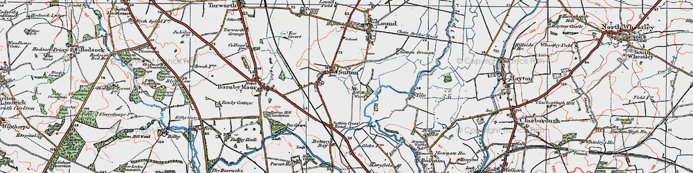 Old map of Big Clump in 1923