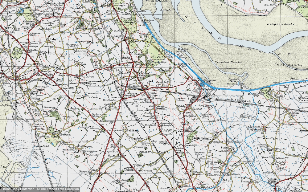 Old Map of Sutton Green, 1924 in 1924