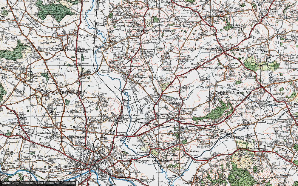 Old Map of Sutton Marsh, 1920 in 1920
