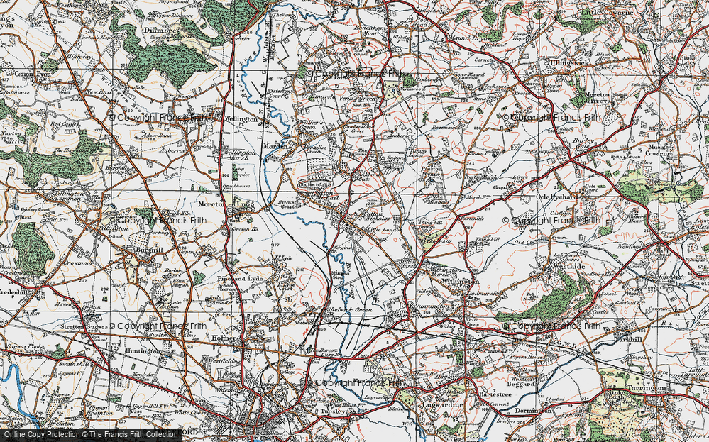 Old Map of Sutton St Nicholas, 1920 in 1920