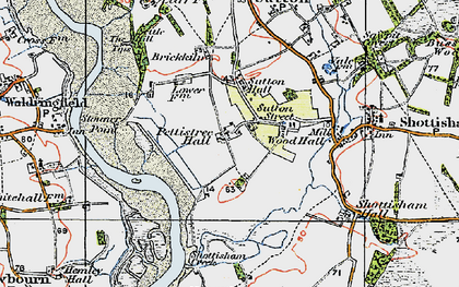 Old map of Sutton Street in 1921