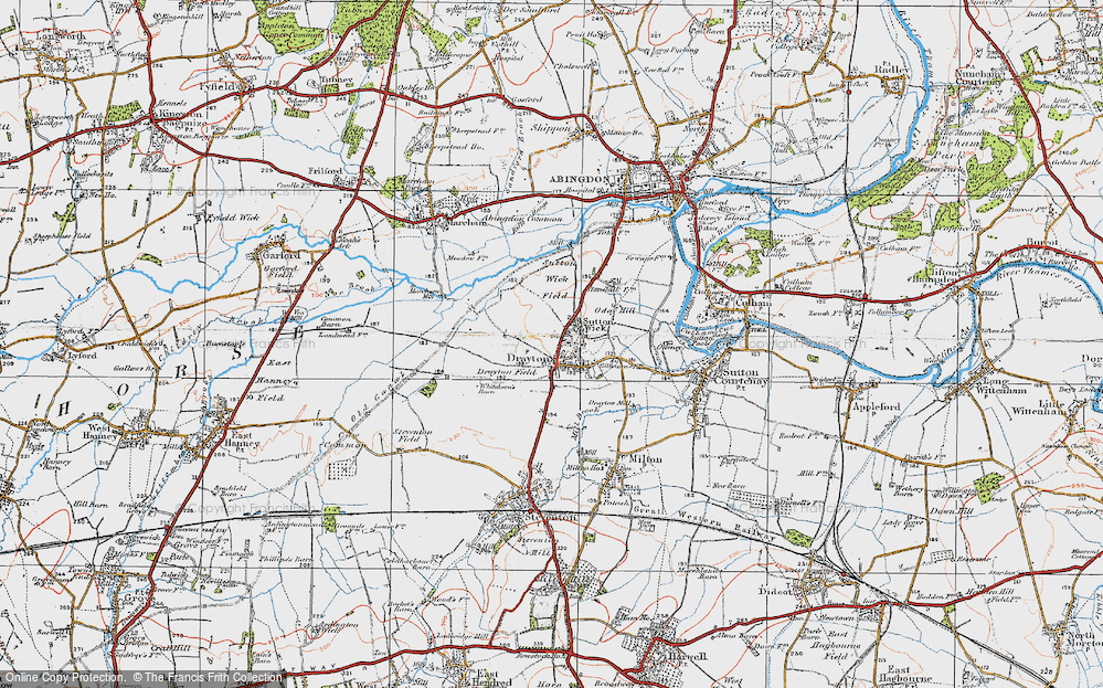 Old Map of Sutton Wick, 1919 in 1919