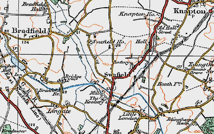 Old map of Swafield in 1922