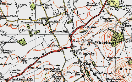 Old map of Swainby in 1925