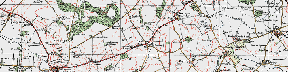 Old map of Swallow in 1923