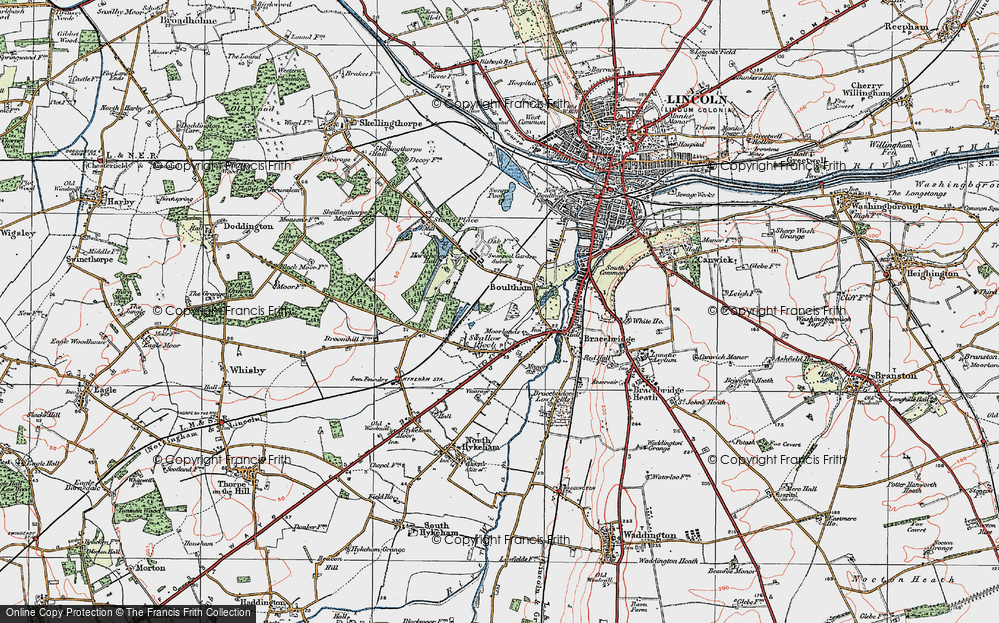 Old Map of Swallow Beck, 1923 in 1923