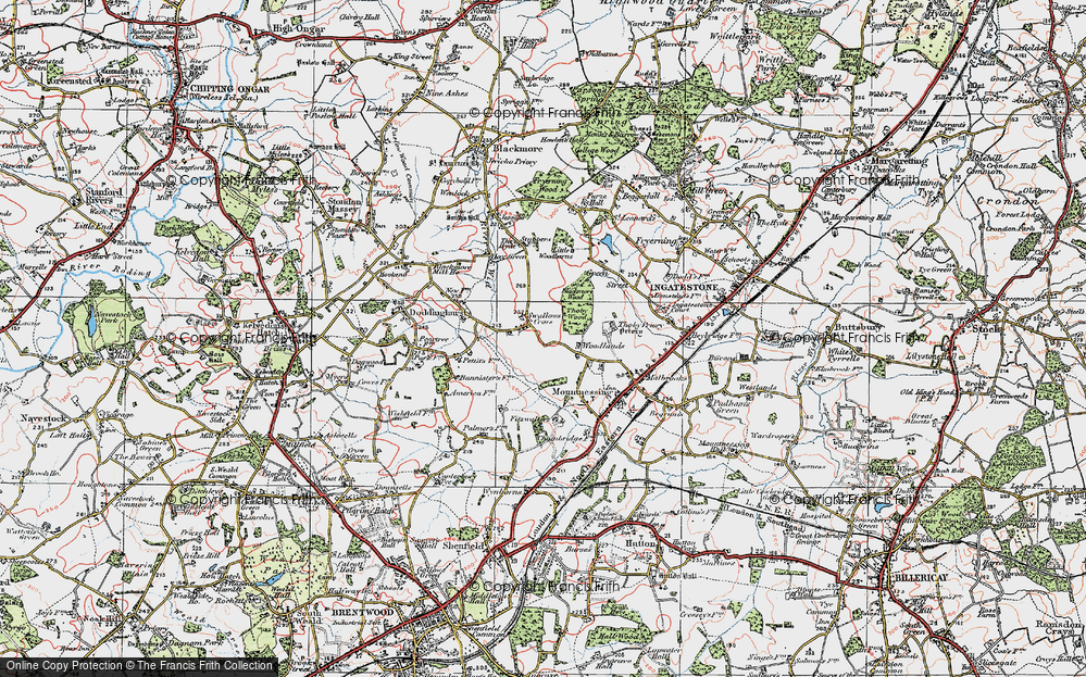 Old Map of Swallows Cross, 1920 in 1920