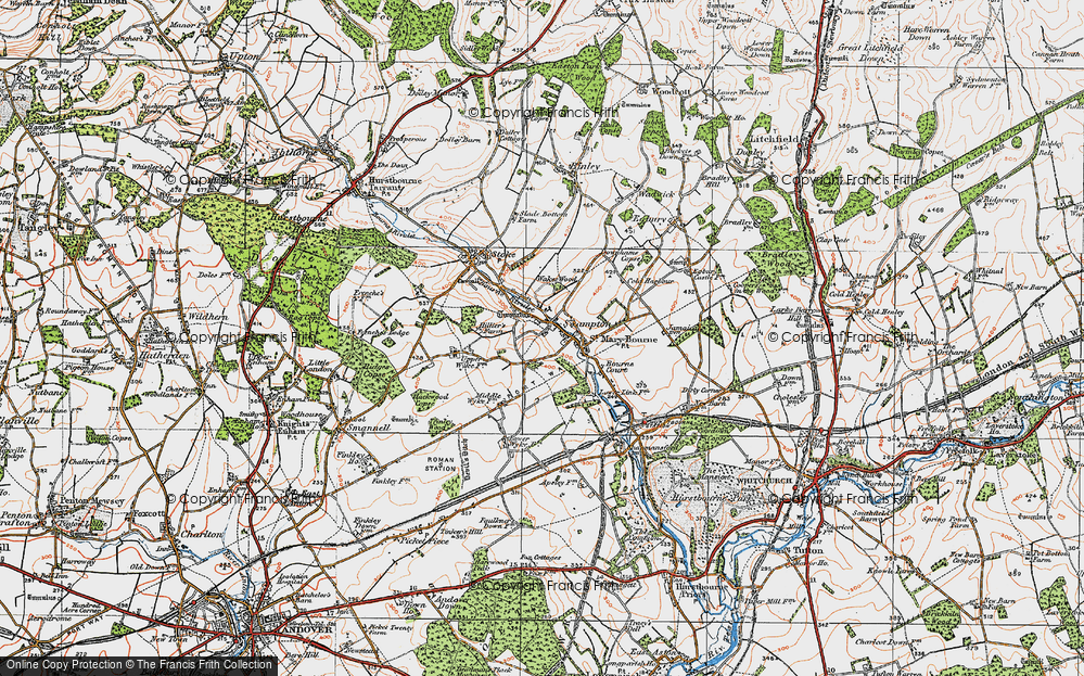 Old Map of Swampton, 1919 in 1919