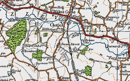 Old map of Swan Street in 1921