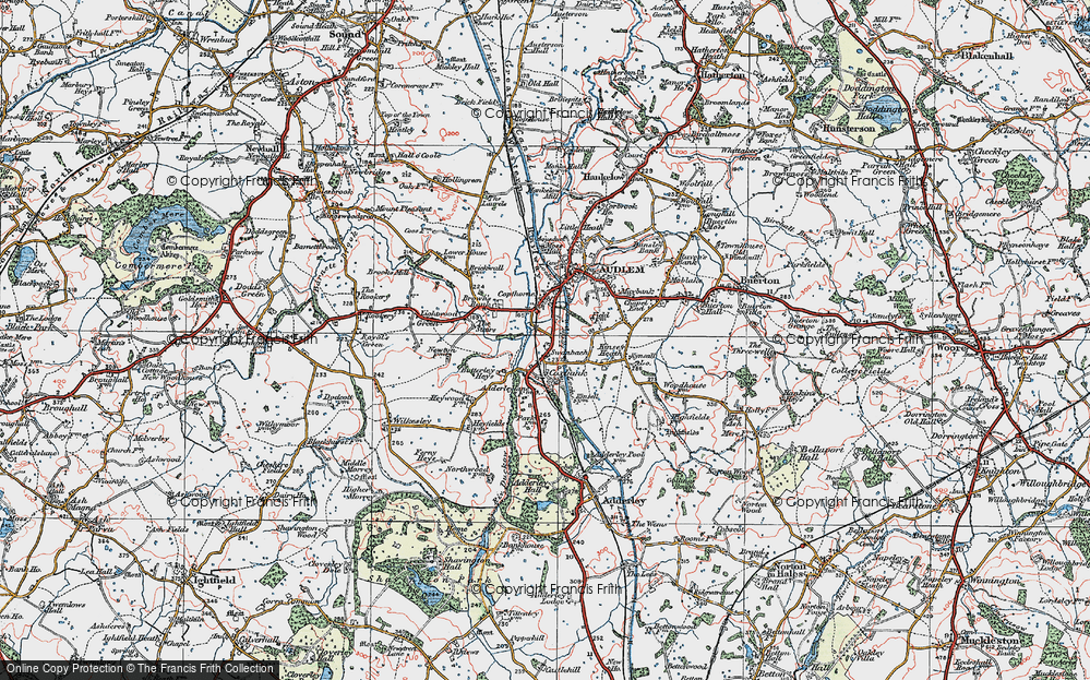 Old Map of Swanbach, 1921 in 1921
