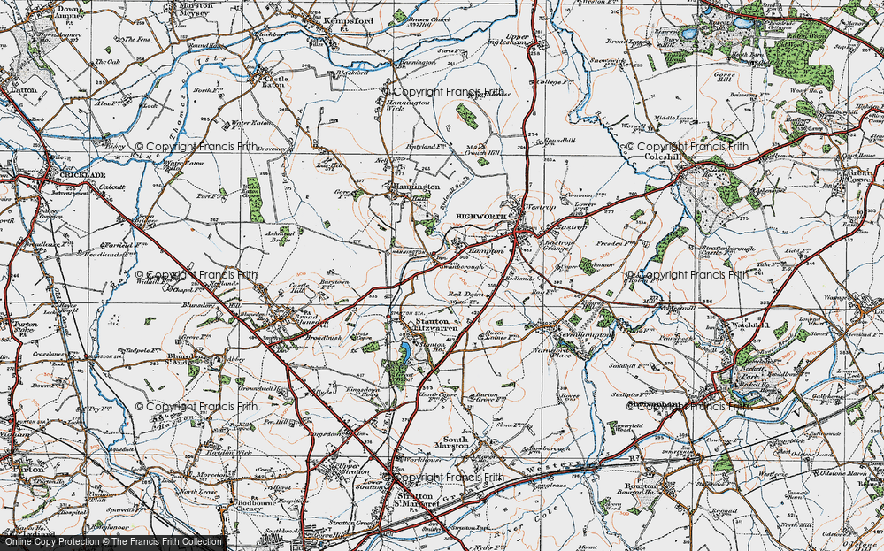 Old Map of Swanborough, 1919 in 1919