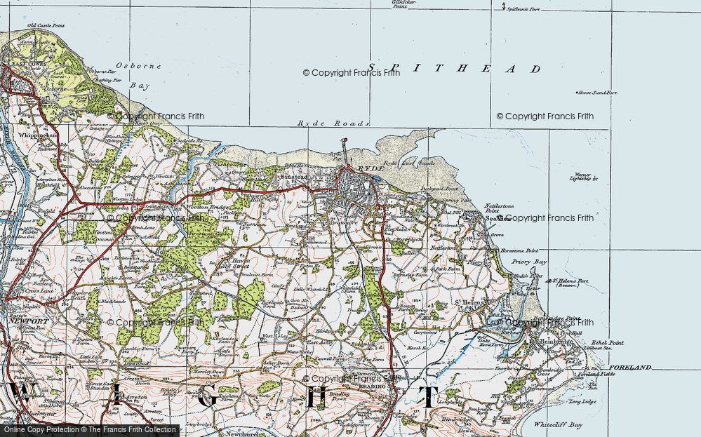 Old Map of Swanmore, 1919 in 1919