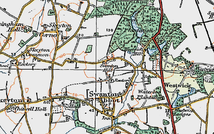 Old map of Swanton Hill in 1922