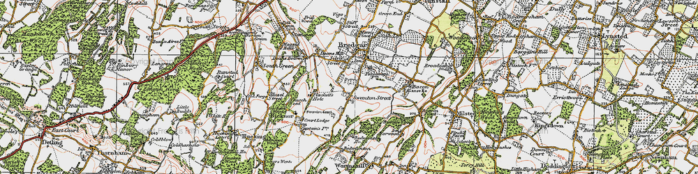 Old map of Swanton Street in 1921